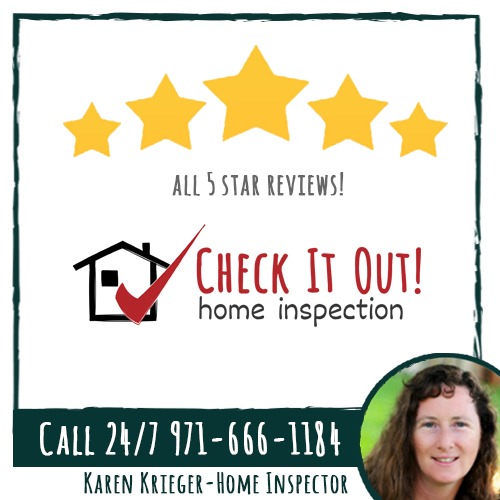 5 Star reviews for Home Inspector Karen Krieger